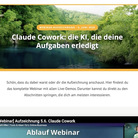 Aufzeichnung Claude Cowork Webinar